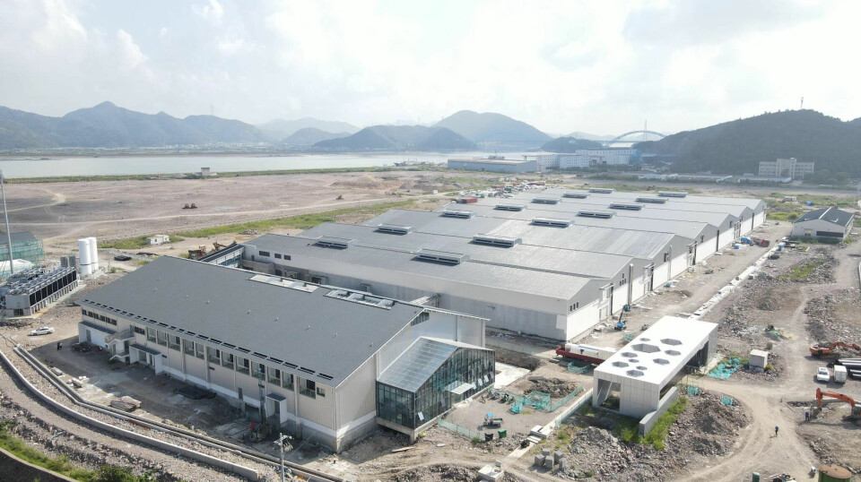 Phase 1 of Nordic Aqua Partners' RAS facility in China, in which AKVA group is heavily involved, will be completed in the first quarter of 2024 and will have an annual capacity of 4,000 tonnes.