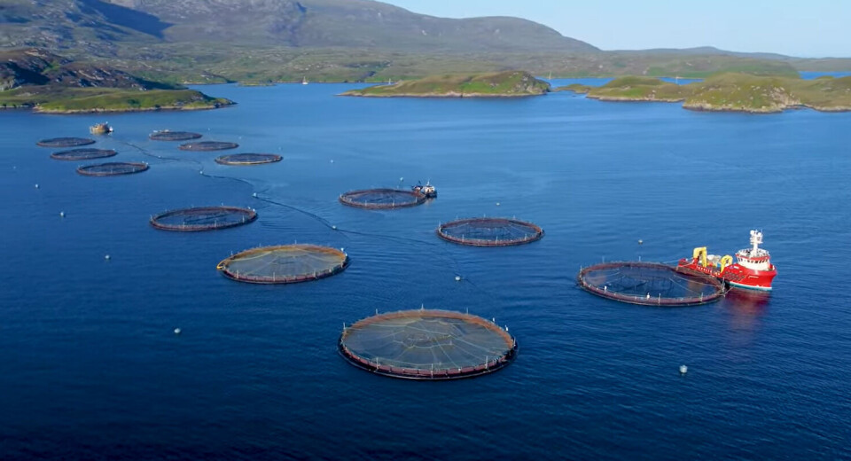 Mowi's Loch Skipport farm in South Uist and farm manager Donald McDonald, inset.