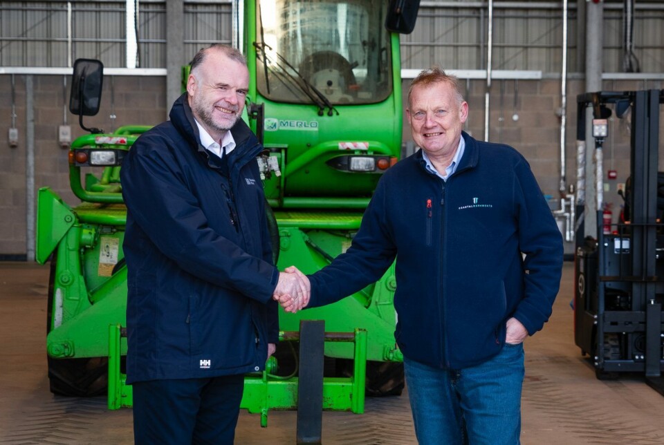 Stornoway Port Authority chief executive Alex Macleod, left, and Coastal Workboats director Brian Pogson.