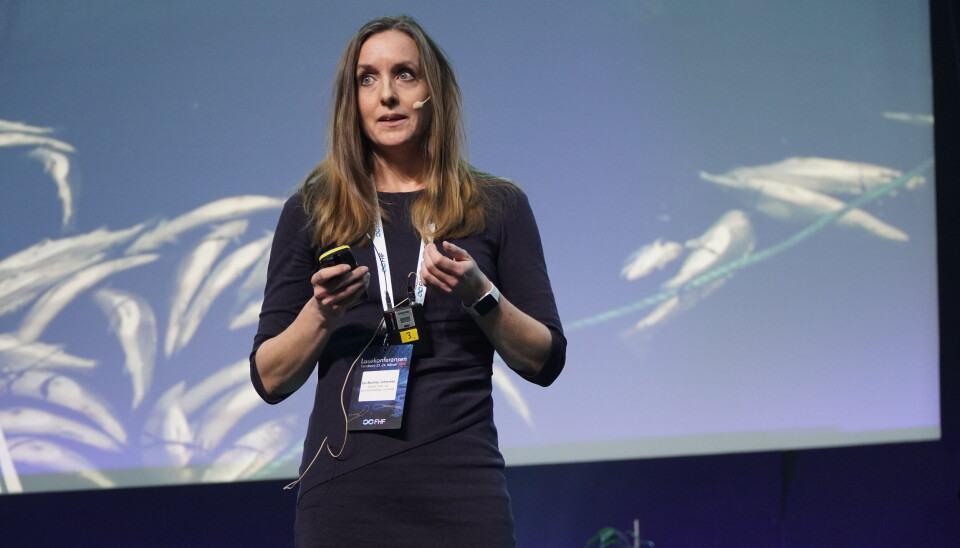 Ida Beitnes Johansen from NMBU during the Lice Conference in Trondheim.