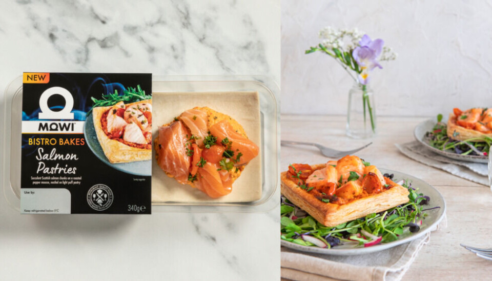 Mowi Consumer Products UK's Bistro range of oven-bake dishes, such as these Salmon Pastries, has contributed to higher sales of own-label products.