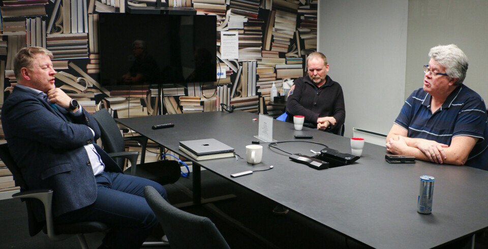 From left: Competition organisers Björgolfur Hávardsson, Rolf-Mork Knudsen, and Helge Bjordal.