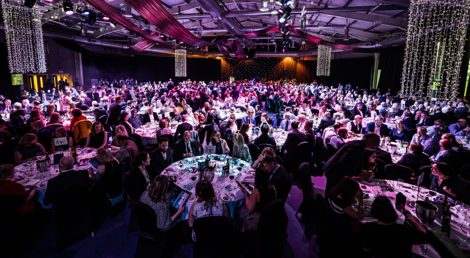 The awards event held at Aquaculture UK 2022. This year's awards will once again be presented at Aviemore.
