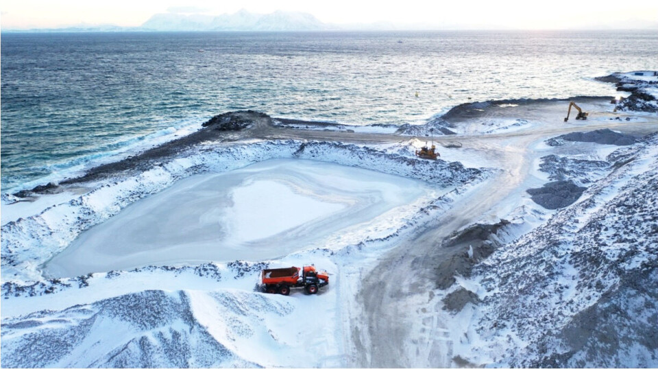 Completion of harbour area at Andfjord Salmon Kvalnes.