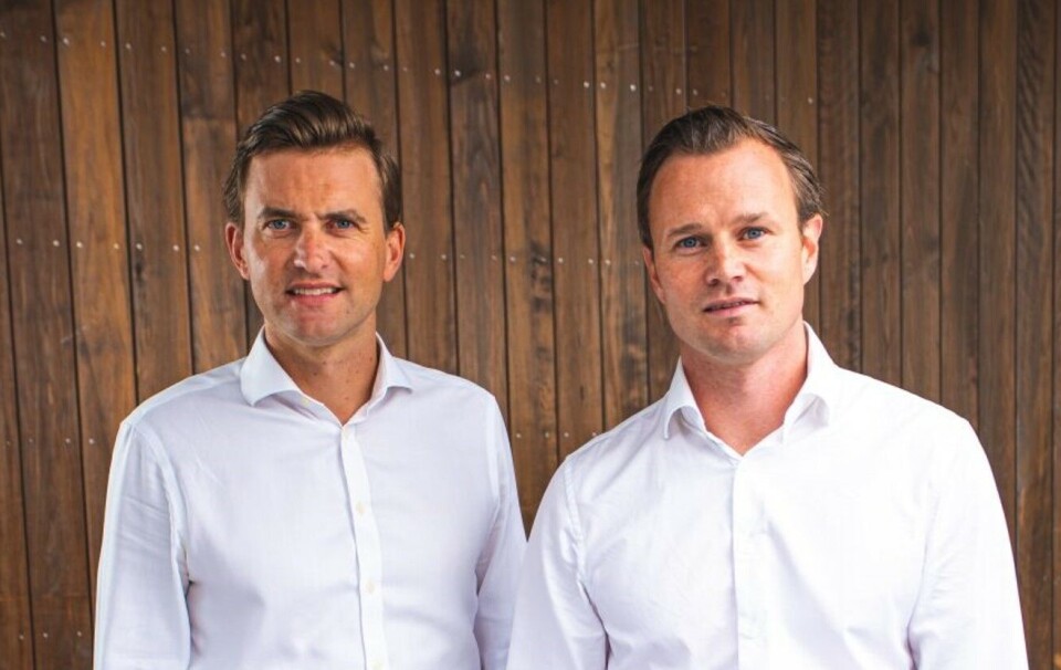 Bluefront's Kjetil Haga, left, and Simen Landmark.