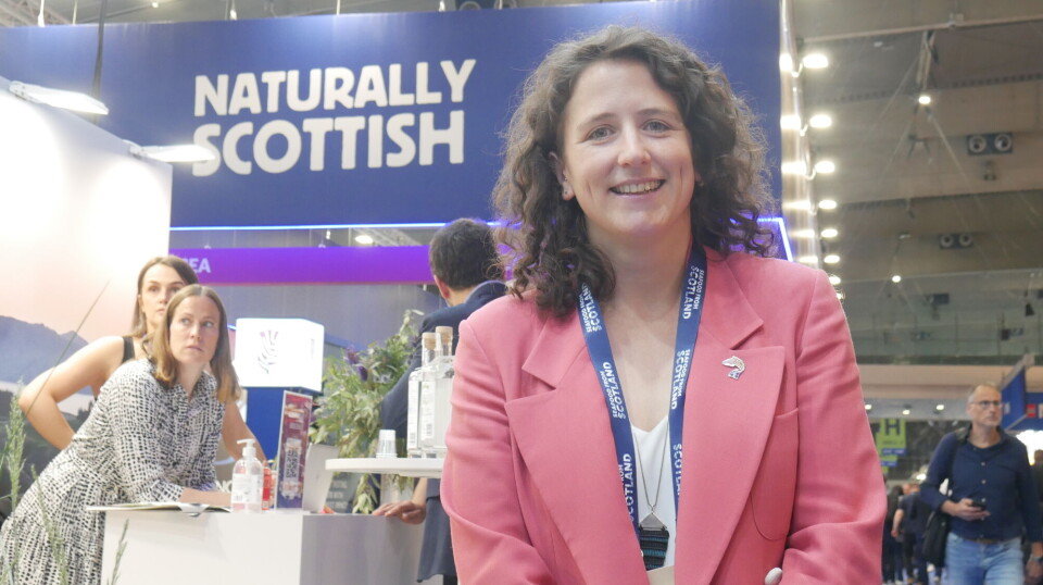 Naturally Scottish: The SNP's Mairi Gougeon at the Scottish Pavilion at Seafood Expo Global in Barcelona last year.