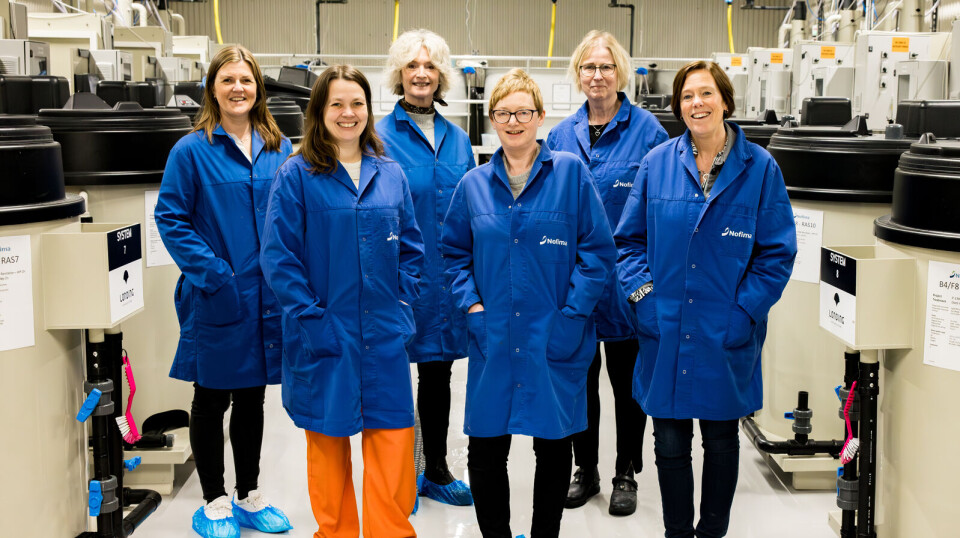 The conference Smolt Production of the Future is held this year for the eighth time, and the organizers are pleased to once again welcome you to a conference at Sunndalsøra. From left: Sigrun Rødset, Ane Wennevold, Tove-Lise Torve (all from Suns), Trine Ytrestøyl, Ingrid Lein and Åsa Espmark (all from Nofima).