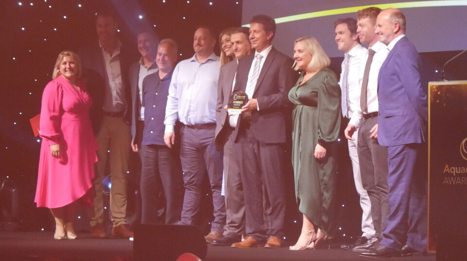 The Ace Aquatec team with their Innovation award.