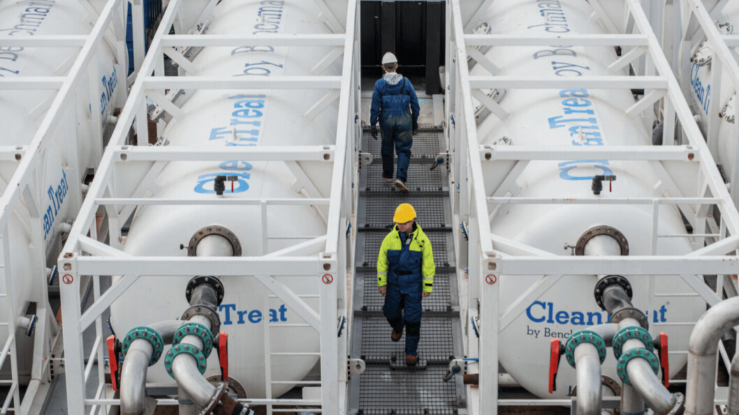 A commercial CleanTreat system in use in Norway. The trial in Scotland will use a smaller system built for the purpose. Photo: Benchmark. A commercial CleanTreat system in use in Norway. The trial in Scotland will use a smaller system built for the purpose. Photo: Benchmark.