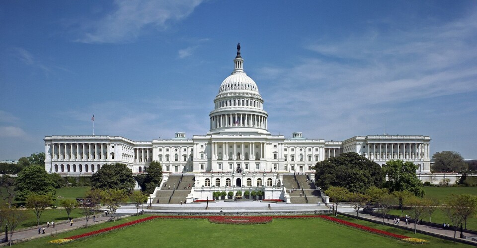 The United States Capitol, home of the US Congress.