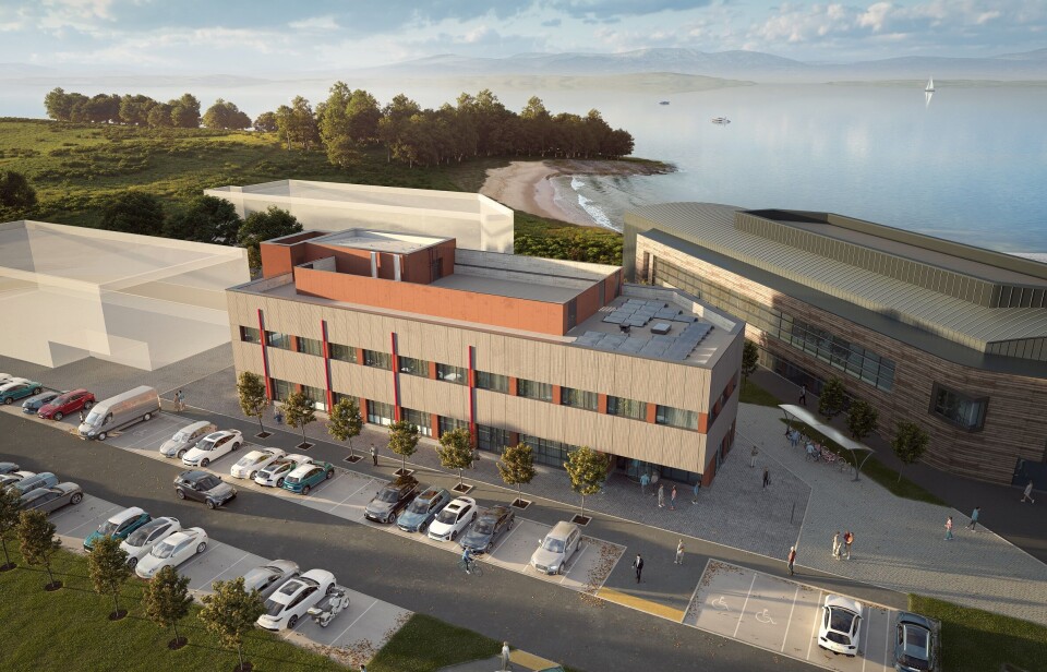 An illustration of Camus House, a block of offices and laboratories that will be built between now and the end of 2025.