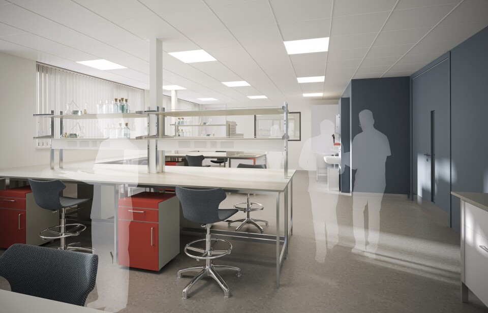 An illustration of one of the labs that will be constructed at Camus House.