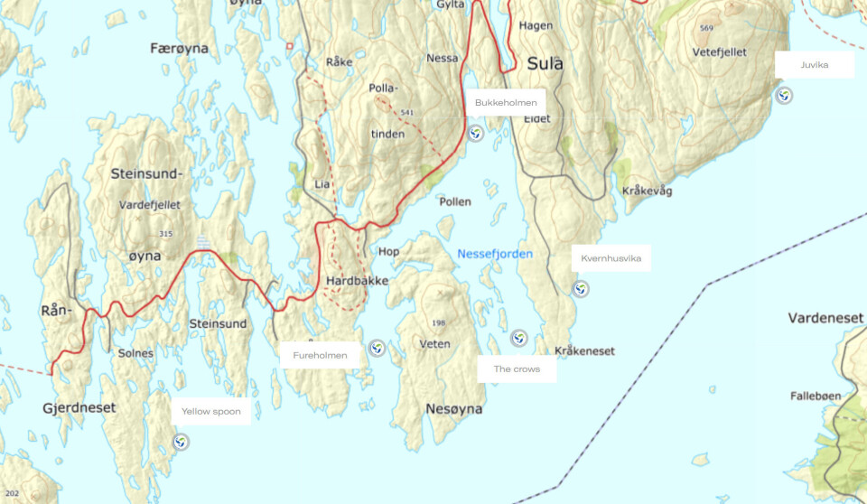 Sulefisk has five licences and six sites which are in the old kingdom of Solund at the mouth of the Sognafjord.