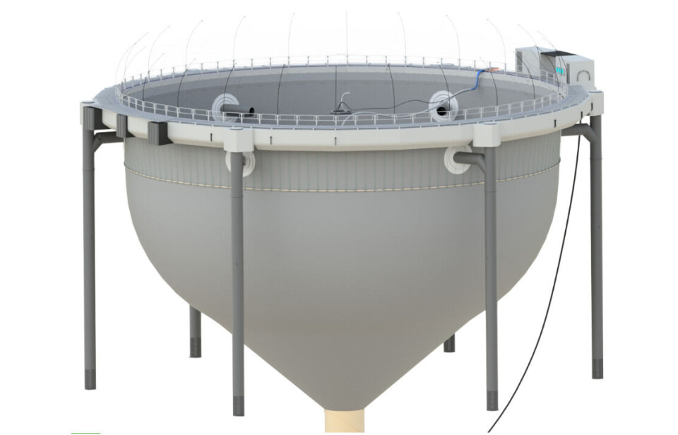 FiiZK's Protectus closed containment enclosure is an evolution of its Certus, Ecomerden, and Starfish pens. It has a volume of 30,000 cubic metres and the water changes every 70 minutes. Waste is collected and managed, resulting in reduced emissions and less impact on farming locations.