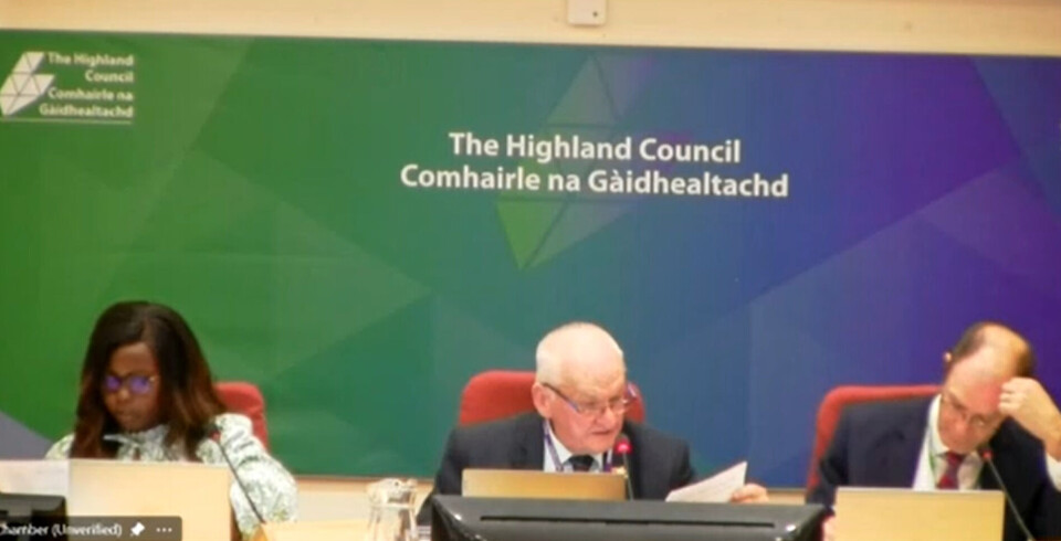 North Planning Applications Committee chair Drew Millar, centre, at today's meeting. Millar opposed the OSH applications.