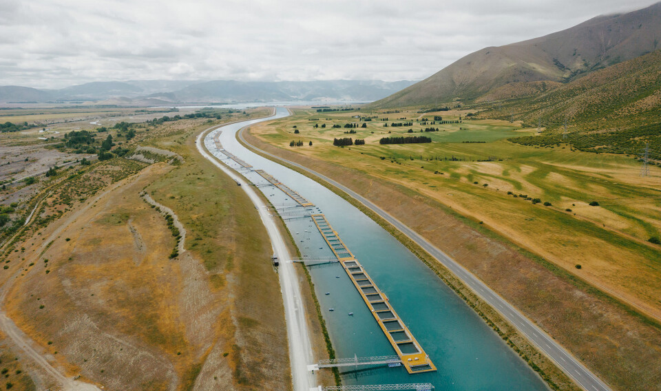 One of Mount Cook Alpine Salmon’s king salmon farms.