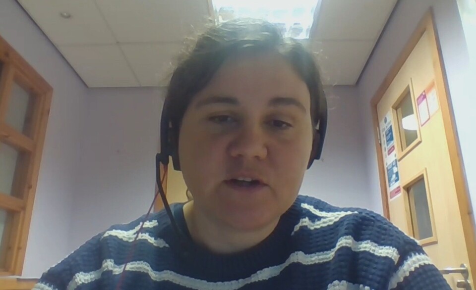 Dr Rachel Shucksmith addresses the RAIC by video link from Shetland.