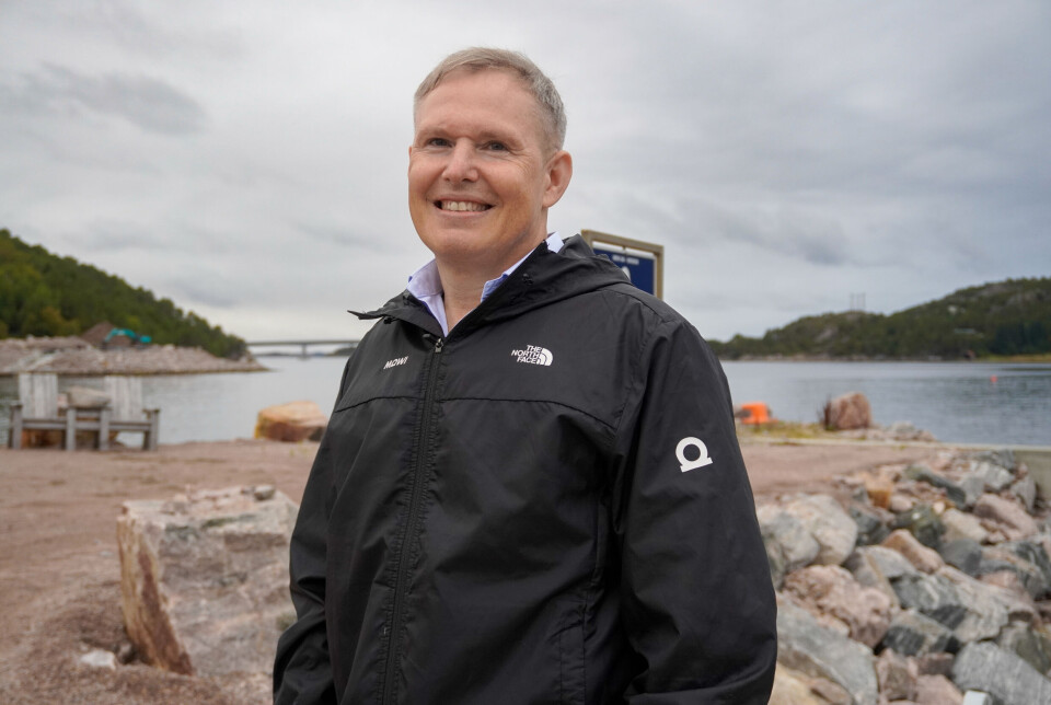 Mowi CEO Ivan Vindheim on a trip in connection with the company's capital markets day.