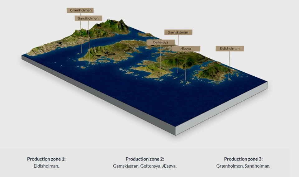 Isqueen operates six sites in the Lofoten area.