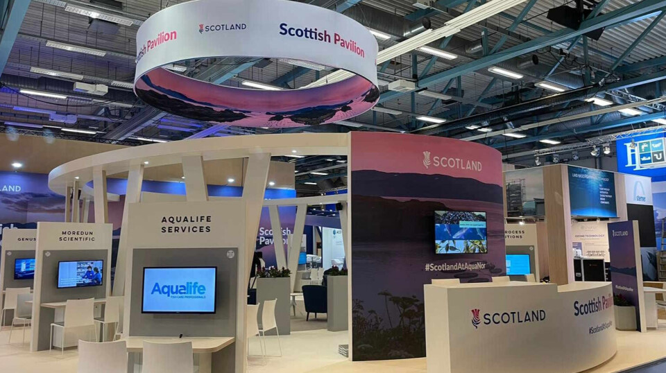 The Scottish Pavilion at Aqua Nor last year. Highlands and Islands Enterprise will again host the Scottish Pavilion in Trondheim in 2025.