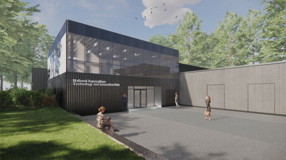 A rendering of the entrance to the NATIH building, which has since been completed.