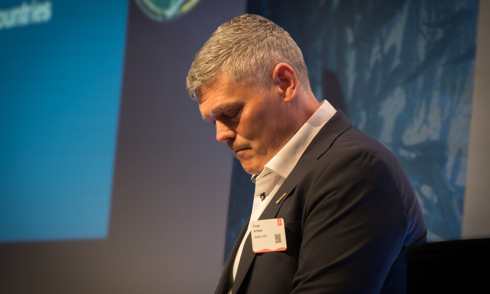SalMar chief executive Frode Arntsen: 'The structure we have at SalMar is solid and rigged to handle challenging periods.'