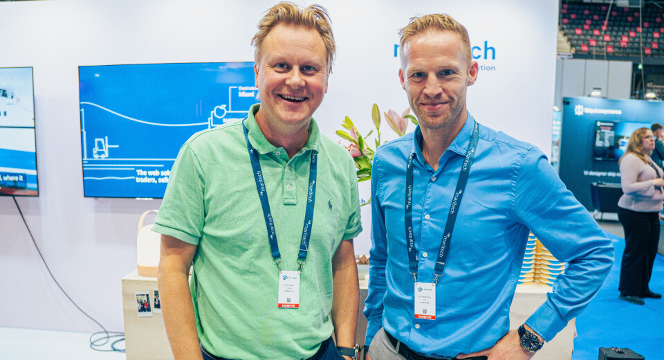Maritech general manager for Europe and Asia Klas Vangen, left, and chief commercial officer Per Alfred Holte.