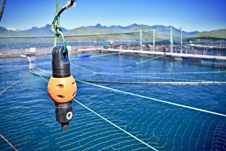 Innovasea's aquaMeasure environmental sensor.