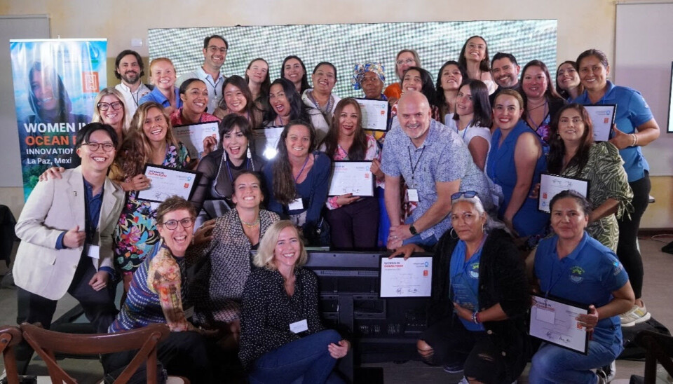 Hatch Blue co-founder Wayne Murphy, centre, in short-sleeved shirt, with participants of a ‘Women in Ocean Food’ programme held in La Paz, Mexico, earlier this year. The programme will receive funding from the ASC for the next three years.