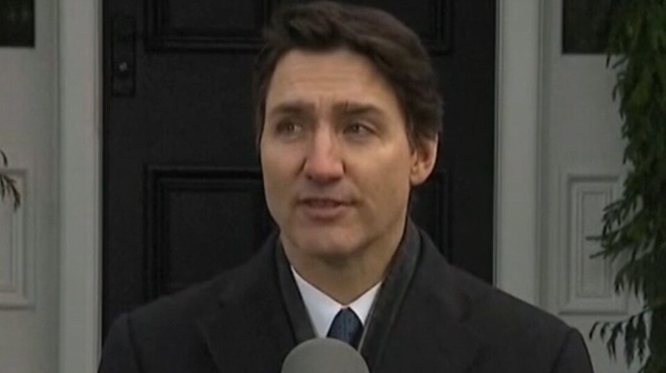 Justin Trudeau announces his intention to resign as Liberal Party leader and Prime Minister yesterday.