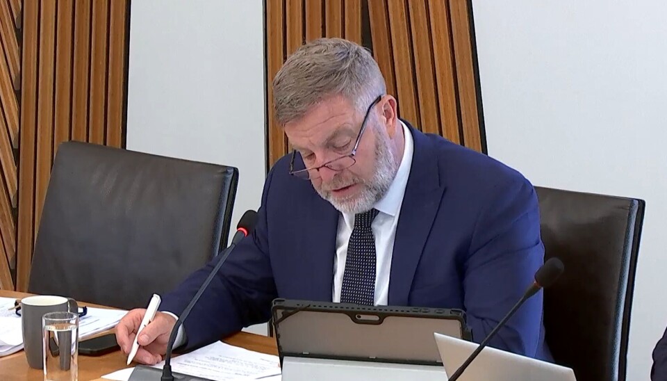 RAIC convener Finlay Carson chairing one of the salmon inquiry evidence sessions last year.