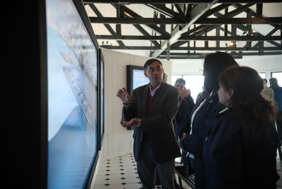 Guided tour of AquaChile Open House.