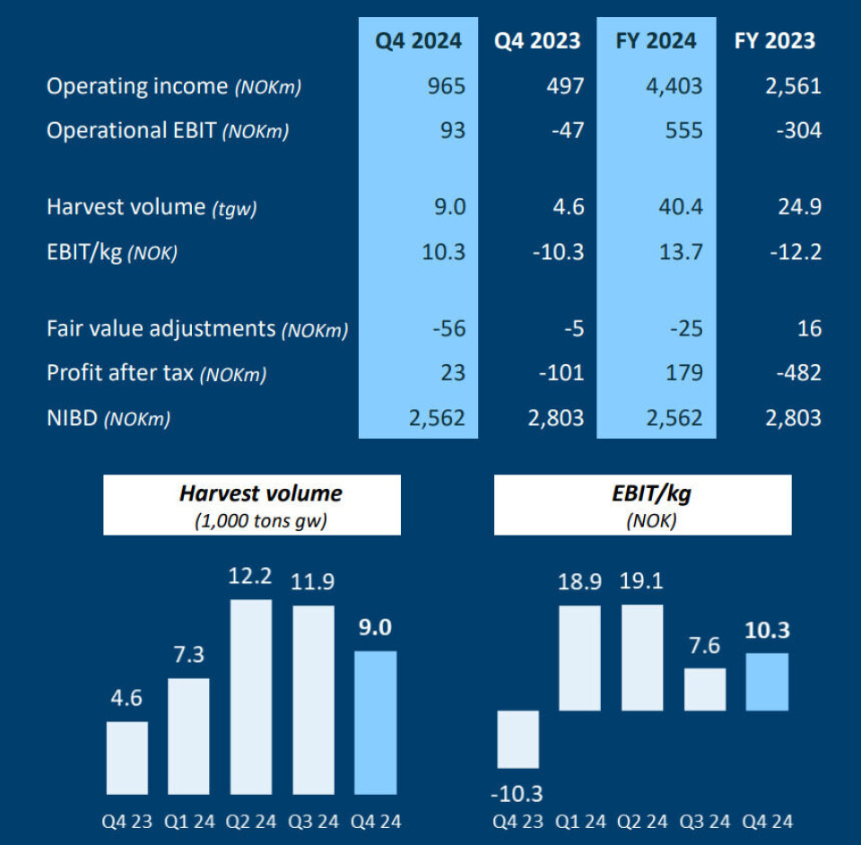 SSF had a strong 2024, and made an operational EBIT (operating profit) of NOK 555 (approx. £39.5m).