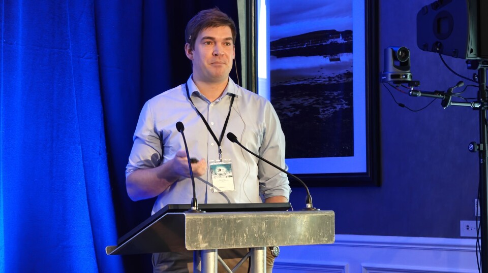 STIM vet Felix Scholz, pictured at Pharmaq's Pharmaqademy event in Inverness earlier this month, will deliver a keynote speech at the FVS conference next week.