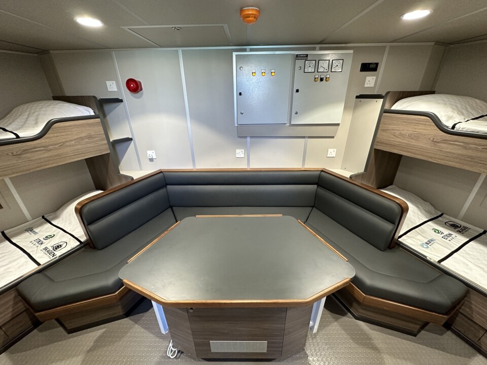 The vessels each have bunks for four crew.