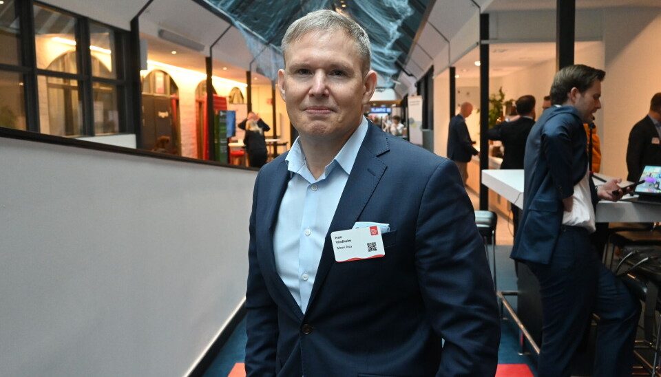Mowi chief executive Ivan Vindheim pictured earlier this year. The company today reported record Q2 harvest volumes and revenue, although lower prices meant operating profit was down on the same period last year.