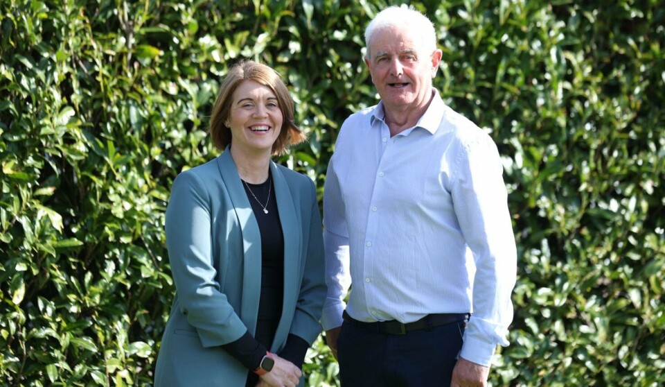 IFA policy executive for aquaculture Teresa Morrissey and IFA Aquaculture chair Finian O'Sullivan at the organisation's annual conference this week.