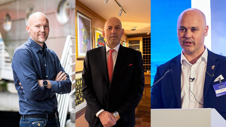 From left: Erik Holvik, Leif Haagensen, and Stian Hjelle are the new leaders of the Norwegian Seafood Council's salmon and trout, pelagic, and whitefish market groups respectively.