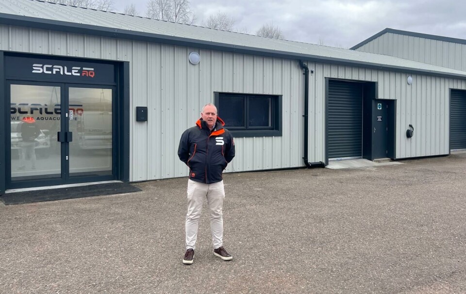 Graham Smith outside aquaculture supplier ScaleAQ's new, bigger premises in Fort William.