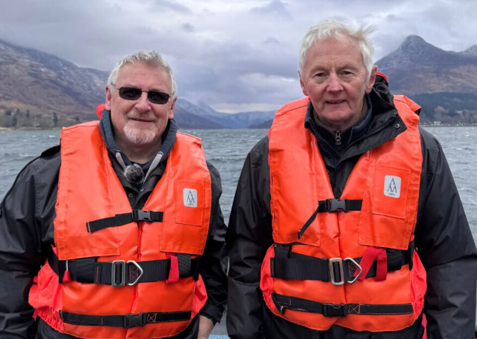Former Leven farm managers Paul MacIntyre, left, and Ron Stevenson.