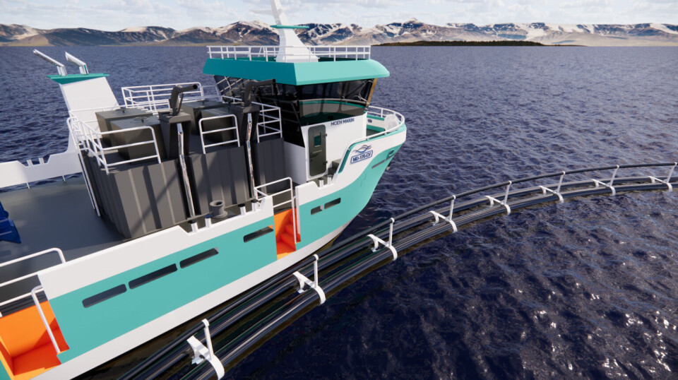 Illustration of the NabWork 1785 that will be delivered to Cooke Scotland by Moen Marin next year.