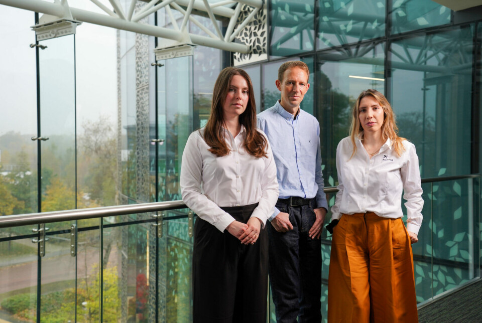 From left: Benchmark Genetics' geneticist Shernae Woolley, chief scientific officer Ross Houston, and molecular genetics lead Carolina Penaloza Navarro.