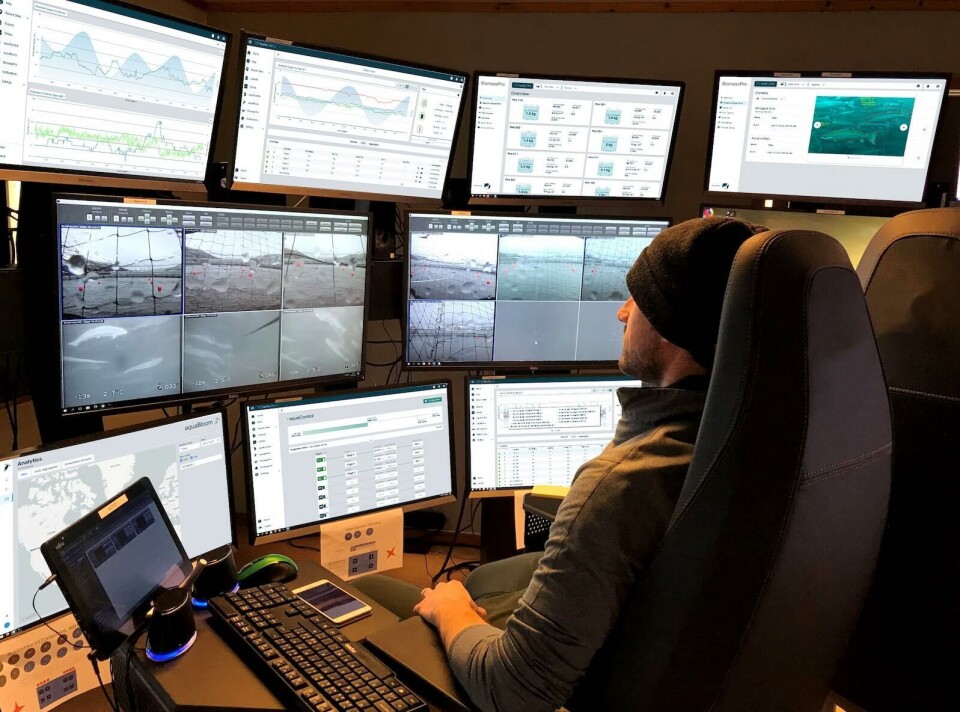 An operator in the Realfish Pro command centre.