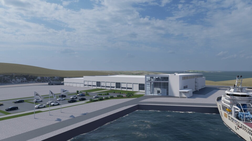 Work on the new factory will start as early as April and is scheduled to be completed during the first half of 2024. The factory will have a production capacity of 100,000 tonnes, and will replace the factory Mowi currently has at Ulvan. Image: Mowi.