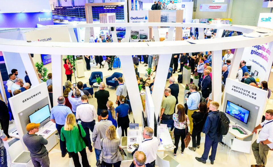 Scotland's Rural Affairs Secretary Mairi Gougeon opens the Scottish Pavilion at Aqua Nor in 2023. The costs for the pavilion at this year's Aqua Nor are being met by the Marine Fund Scotland which provides a broad range of grants.