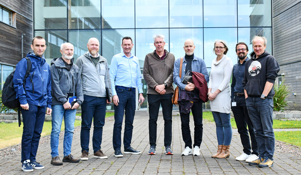 A delegation from the Norwegian Seafood Research Fund (FHF) came to learn more about SAMS’ research.
