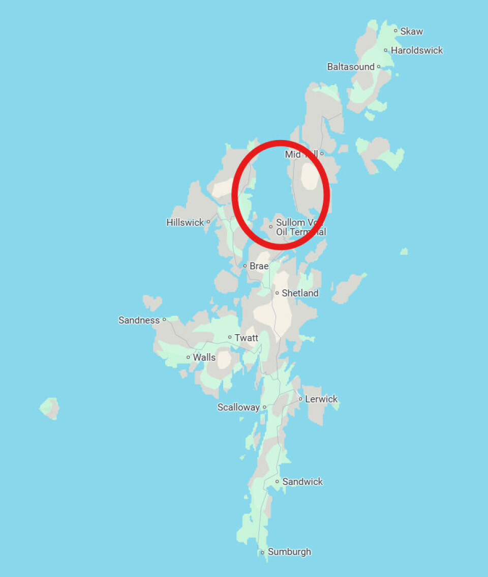 Sullom Voe Harbour Area lies to the north of Mainland, the archipelago's largest island.