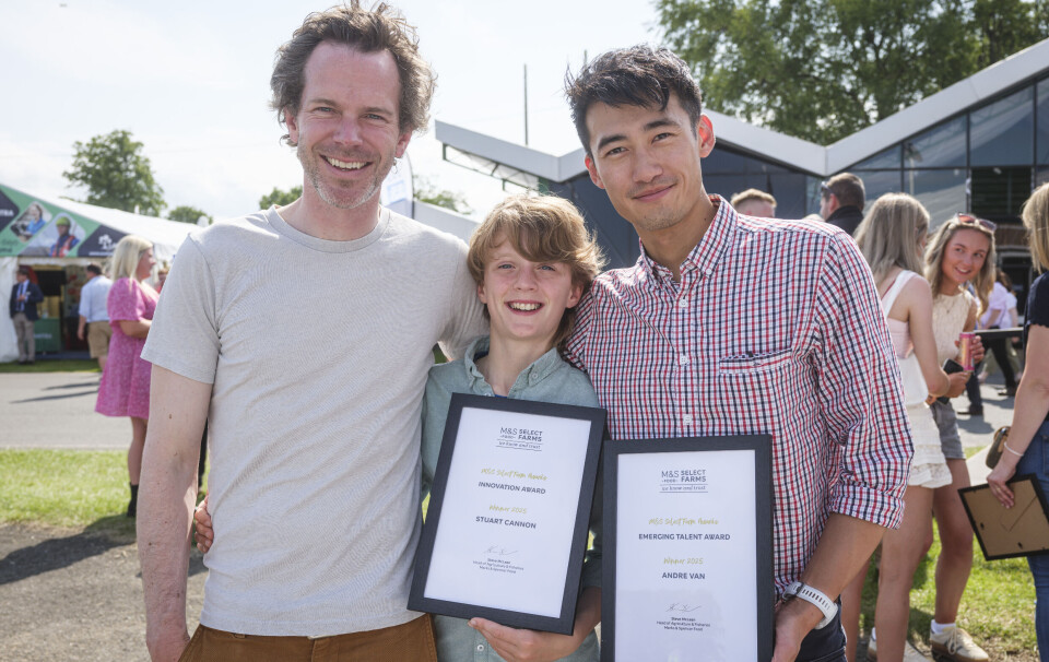 From left: Any Cannon, Christopher Cannon, and Andre Van at the Royal Highland Show last week.