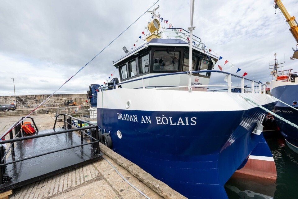 The Bradan an Eòlais moored at Macduff.