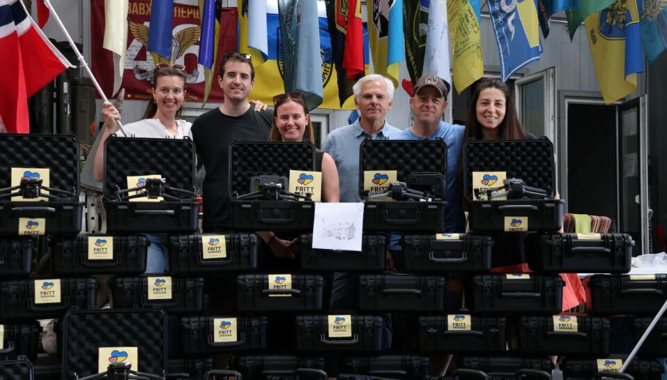 Handover of drones in Ukraine.